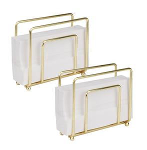 Mejor proveedor de lujo hecho de latón antiguo Rosa goldmetal latón Servilletero 1 Tamaño Oro - Product Image 1