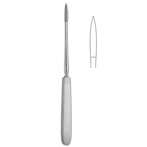 Halle Nerve Dura Hook, instrument chirurgical manuel en acier pour la chirurgie générale, certifié CE Classe I, instruments personnalisés - Product Image 3