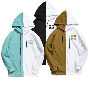 Sudaderas con Capucha para Hombre, Invierno, Bordadas, con Bloques de Color, Algodón, Manga Larga, Patrón Simétrico, Ecológicas, Holgadas, Estilo Urbano - Product Image 1