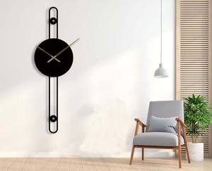 Long Unique <b>Wall</b> <b>Clock</b> Metal Large Long Decorative <b>Design</b> Modern <b>Wall</b> <b>Clock</b> <b>Wall</b> Watch Modern Metal Unique Home and Living - Product Image 6