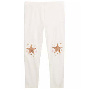 Leggings Bianchi Lavorati a Maglia per Bambina Epic Threads, Abbigliamento Casual per Bambini con Motivo a Stelle, Taglia Extra Large per la Stagione Autunnale, Taglia 6X - Product Image 1