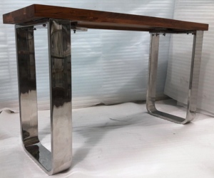 Mesas de consola SS de madera de acacia utilizadas para tocador de espejo y como decoración del hogar y producto de utilidad disponible en varios acabados y tamaños - Product Image 4