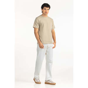 Camiseta de Hombre 100% Algodón, Lisa, Manga Corta, Cuello Redondo, Casual, Transpirable, Corte Regular, 320g, Fabricante OEM ODM, Proveedor Mayorista - Product Image 4