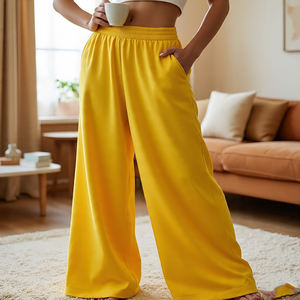 Baggy Fleece Pant-Acid Wash Jogger Pantalones de chándal para invierno Fitness Running Pijama Cordón Pantalones de gran tamaño Damas - Product Image 2