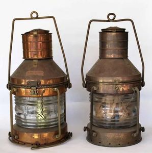 Classic antique reproduction brass miner lamp for traditional home decor retro bars cafes and rustic events - Product Image 6