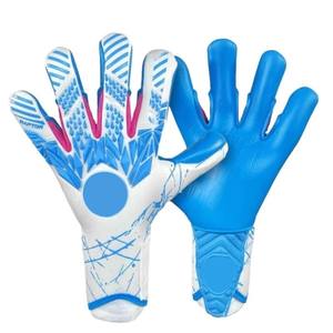 Guantes deportivos de goma transpirables profesionales de alta calidad para fútbol, guantes de portero con diseño de logotipo personalizado al por mayor - Product Image 4