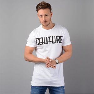 100% Fine Ring Spun Combed Cotton OPtech 200 Gsm Single Jersey Slim Fit <b>Short</b> <b>Sleeves</b> <b>White</b> <b>Mens</b> Longline T-<b>Shirt</b> - Product Image 1