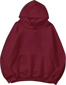 Derniers sweats à capuche surdimensionnés sweat à capuche pour femmes en coton uni à épaules tombantes sweat à capuche personnalisé à manches longues imprimé brodé pull vierge sweat à capuche pour femme - Product Image 1