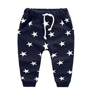 Pantalon de survêtement confortable en coton éponge français pour enfants Style droit décontracté avec logo brodé pour le sport pour garçons - Product Image 1