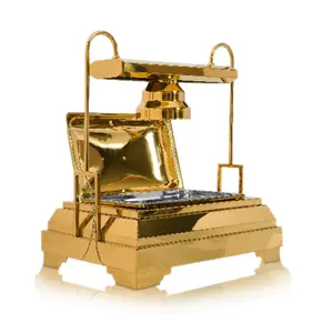 Fabricante Mayorista Profesional de Platos Calentadores Eléctricos de Acero Inoxidable de Alta Calidad, Chapados en Oro, para Catering y Suministros para Bodas - Product Image 1