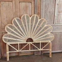 Tête de lit en rotin pétale naturel, fait à la main au Viet Nam, vente en gros, beau design pour chambre à coucher, maison et villa, hôtel