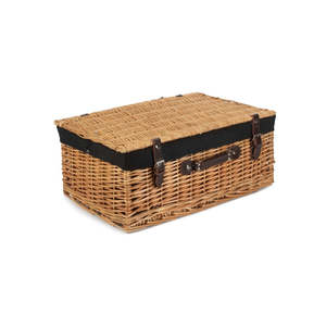 55cm for Buff Willow <b>Wicker</b> Picnic Basket Elegant Outdoor Dining Solution - Product Image 2