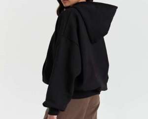 เสื้อฮู้ดผ้าฝ้าย100% สำหรับผู้ชาย, เสื้อสเวตเตอร์ถักแบบลำลองทรงโอเวอร์ไซส์สีพื้น - Product Image 4