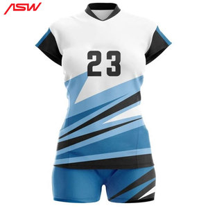 ชุดกีฬาโพลีเอสเตอร์ระบายอากาศได้ดีชุดเครื่องแบบวอลเลย์บอลแบบบางพิมพ์โลโก้ได้ตามต้องการ - Product Image 2