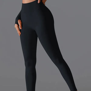 Fabricación profesional Leggings de compresión para correr Yoga Vendedor superior sin costuras Fitness Workout Gym Wear Leggings - Product Image 3
