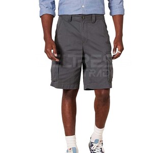 Shorts Cargo Décontractés pour Hommes, Taille Mi-Haute, Fermeture Éclair, Respirants, Séchage Rapide, Style Streetwear, Impression Numérique, Teinture Unie - Product Image 1