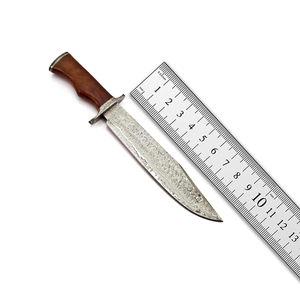 Cuchillos de caza con mango de madera de acero Damasco de alta calidad 100%, precio razonable, cuchillos de caza de secado rápido - Product Image 1