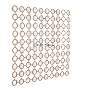 Forme irrégulière qualité supérieure métal haute qualité plaqué or Unique fantaisie concepteur mur miroir maison décorative Accents fournitures - Product Image 5