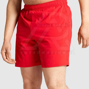 Short de gym personnalisé pour hommes 100% coton Vêtements de fitness confortables avec votre propre logo Service OEM solide et décontracté fabriqué en usine - Product Image 1