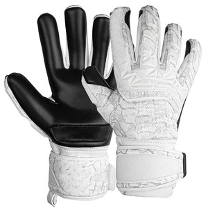 Gants de gardien de but personnalisés, latex allemand épaissi de 4 mm, antidérapants, protection des doigts pour gardien de but de football, fabriqués au Pakistan - Product Image 1