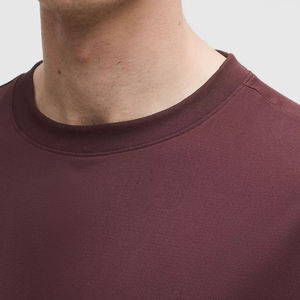 Camiseta de gran tamaño con hombros caídos para hombre, 100% algodón en blanco, ecológica, de secado rápido, transpirable, cómoda, holgada, 180g, precio bajo - Product Image 5