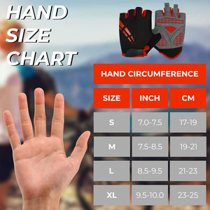 Gants de cyclisme antichoc pour VTT, gants de course sans doigts, qualité supérieure, antidérapants, pour la musculation, avec logo personnalisé - Product Image 4