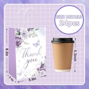 Thân Thiện Với Môi Phân Hủy Sinh Học Kinh Doanh Quà Tặng Kỳ Nghỉ Đám Cưới Ủng Hộ Mua Sắm Hoa Kraft Túi Giấy Với Xử Lý - Product Image 3