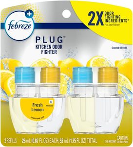 Febreze Plug In Air Freshener, Odor-Fighting Scented <b>Oil</b> Refill, Kitchen Odor Fighter, 2 Refills - Product Image 3
