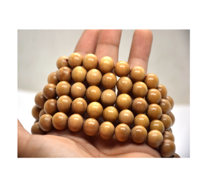 Natural Wood Mala Sandalwood Mala Wooden <b>Beads</b> <b>Bead</b> Wood <b>Meditation</b> Necklace Bracelet for Selling Product - Product Image 3