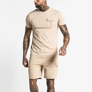 Temporada de verano superventas al por mayor pantalones cortos de colores personalizados conjunto de Hombres hechos en impuestos industrias conjunto mejor precio - Product Image 5