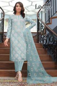 นักออกแบบล่าสุดFaux Georgetteเย็บปักถักร้อยลําดับงานมือทํางานKurtiชุดโดยFab Zone - Product Image 2