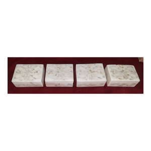 Mopa de mármol con incrustaciones, cajas de joyería con tamaño personalizado, decoración del hogar para anillos y pendientes, regalos, embalaje de incrustaciones de perlas madres, cajas de mármol - Product Image 1