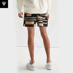 OEM nuevo estilo Hip Hop al aire libre hombres pantalones cortos de alta ropa al aire libre de corte suelto Casual polar Sherpa Streetwear 100% pantalones cortos de algodón para hombres - Product Image 3