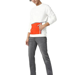 Sweat-shirts en molleton de coton pour hommes, fournisseur de qualité, dernier style, léger, OEM, sur mesure, uni, tendance - Product Image 4