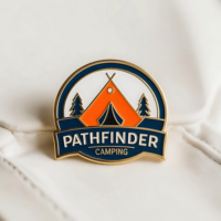 Pin Lapel Enamel Logam Pathfinder yang Dapat Dikustomisasi, Terlaris, Berlapis Emas/Perak, Desain Berkualitas Tinggi dan Tahan Lama untuk Klub