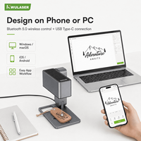 Máquinas de Grabado Láser de Escritorio Plegables Z3, Mini Grabador Láser Portátil, Aplicación para Proyectos de Bricolaje en Madera, Cuero y Acrílico