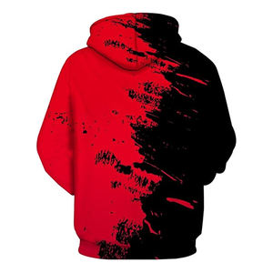 100% coton hommes surdimensionné Hip Hop pull à capuche 3D imprimé à manches longues élégant sublimé vêtements avec technique de teinture - Product Image 2