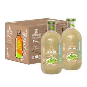 100% органический чистый сок сельдерея Georgia's Natural Organic NFC с лаймом в бутылках 200 мл/300 мл/750 мл/1 л - Product Image 6