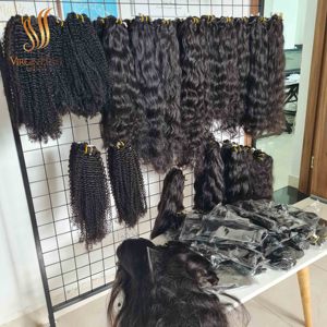 ช่อผมมนุษย์100% เรมี่ผมมนุษย์เรียงตามแนวเส้นผมจากเวียดนามสำหรับ2024คอลเล็คชั่นคริสต์มาส - Product Image 1