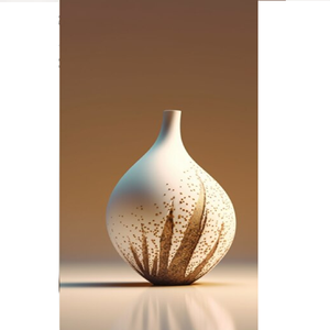 Juego de macetas de terracota Oasis luminoso con rueda azul cielo y amarilla, decoración de oficina y Hotel, jarrón elegante de diseño moderno - Product Image 3