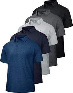 Camiseta Deportiva de Golf de Manga Corta para Hombre, Secado Rápido, Tejido de Punto, Absorbe la Humedad, Alto Rendimiento - Product Image 1