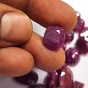 24 piezas de rubí natural 10mm a 16mm Cojín ovalado Faceta 152 Cts Lote Iroc Ventas Alta calidad Dark Manik Piedras preciosas sueltas corte US $61 - Product Image 4