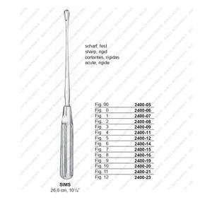 ที่ขูดมดลูกใบมีดคมใช้สำหรับการผ่าตัดมีขนาด8มม. ทำจากสเตนเลสสตีลได้รับการรับรองจาก CE - Product Image 1