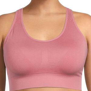 Soutien-gorge de sport respirant simple pour femmes avec logo en tissu doux à séchage rapide Couleurs et tailles personnalisables - Product Image 2