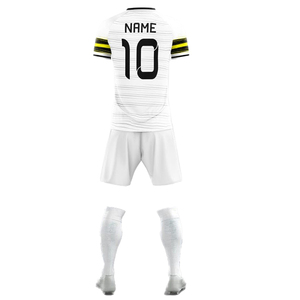 Ventes en gros de nouveaux maillots de football pour hommes, uniforme d'équipe, logo personnalisé imprimé, polyester, manches courtes, options - Product Image 3