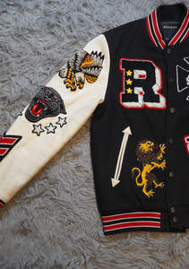 Vestes de baseball universitaire pour hommes personnalisées Logos d'hiver en chenille brodés de haute qualité en laine de marque - Product Image 2