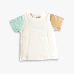 Bella Canvas Kids T Shirts Casual 100% Cotton BOXY TEE en Pink Blue y Natural Dark Teal Block Color Design - Product Image 3