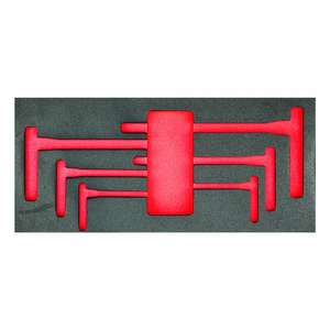 Bi-Colour Foam Module for T-Handle Wrenches <b>Tool</b> <b>Storage</b> Accessory by Usag Empty - Product Image 1