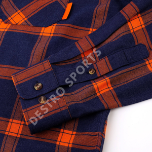 <b>Men's</b> 100% Cotton Casual Comfortable <b>Thick</b> Flannel <b>Shirt</b> for Spring Winter Outwear Anti Wrinkle Breathable for Outdoor - Product Image 5