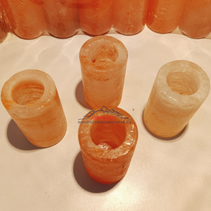 Vasos de chupito de tequila con sal rosa del Himalaya tallados a mano, artículos de Bar de lujo para una fiesta definitiva inspirados en el Feng Shui y el estilo Love - Product Image 6